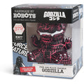 Godzilla #379 Pink and Black Crackle Handmade By Robots Vinyl Figure