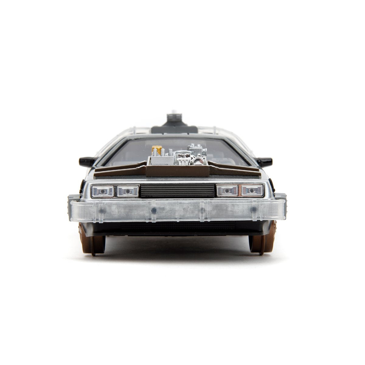 Hollywood Rides Back to the Future III Time Machine Rail Wheels 1:24 Die-Cast Metal Vehicle