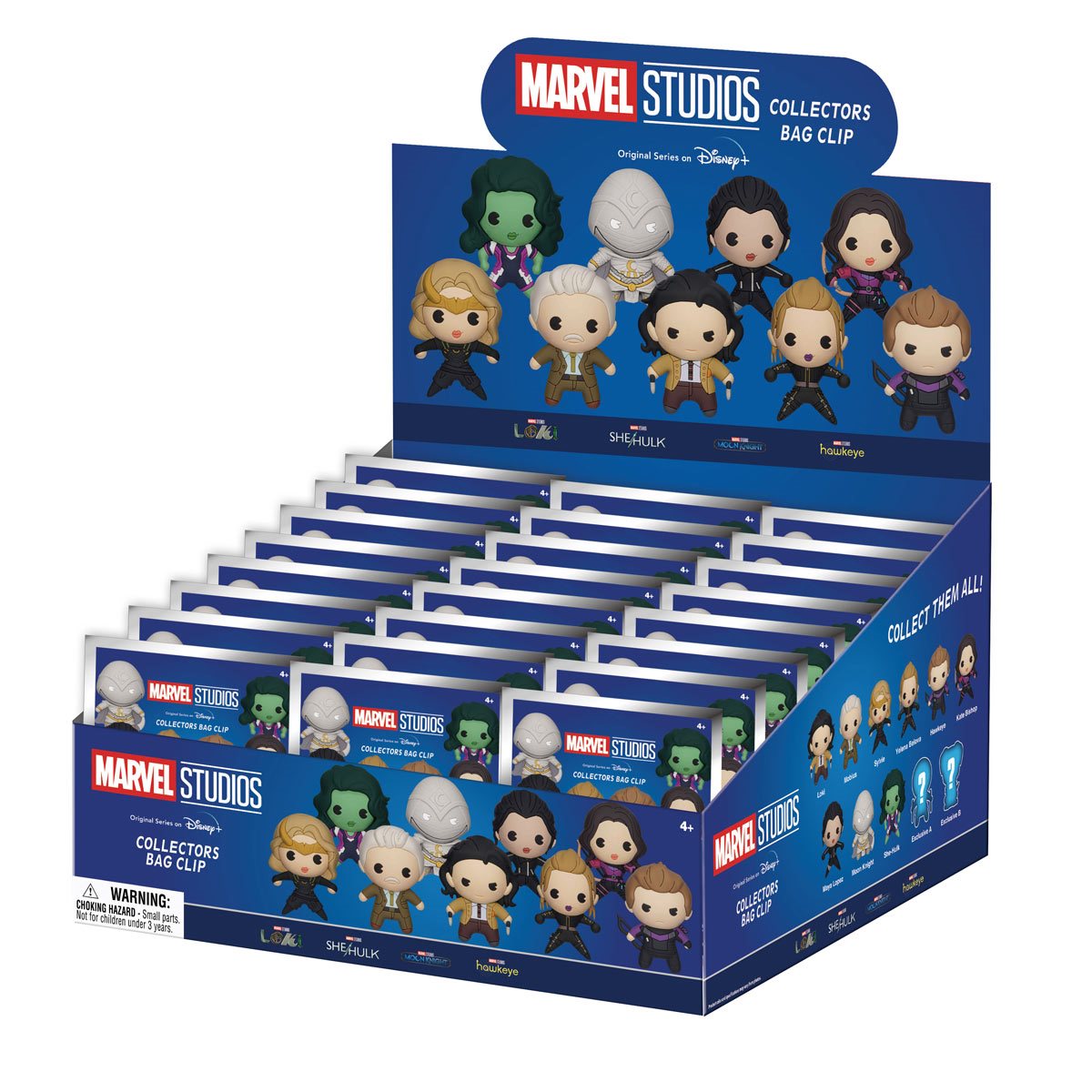 Marvel Studios Characters 3D Foam Bag Clip Random 6-Pack