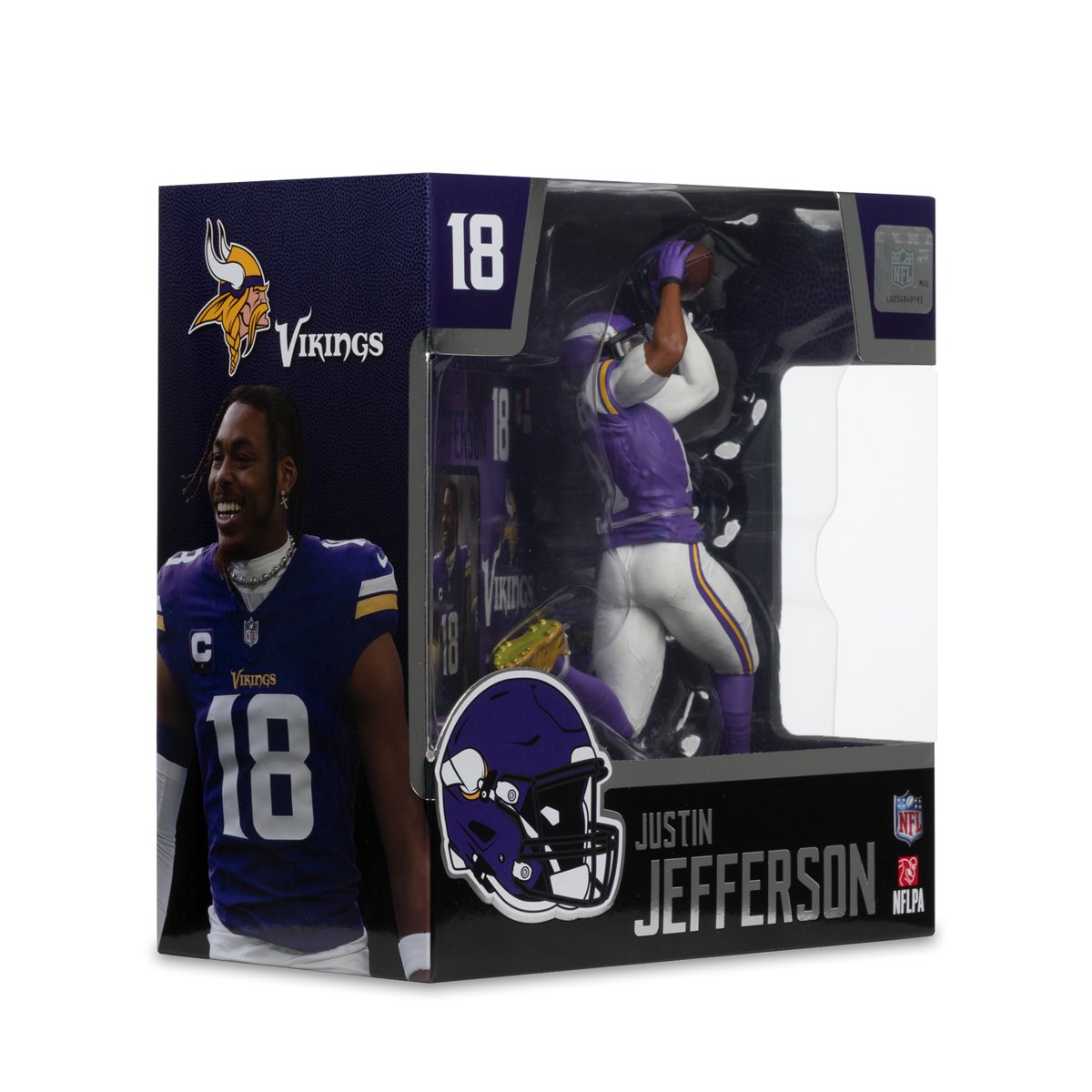 NFL SportsPicks 2025 Minnesota Vikings Justin Jefferson 7-Inch Scale Posed Figure