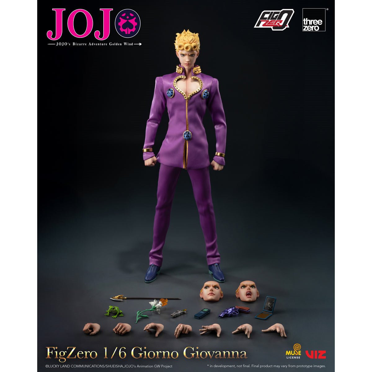 JoJos Bizarre Adventure: Golden Wind Giorno Giovanna FigZero 1:6 Scale Action Figure