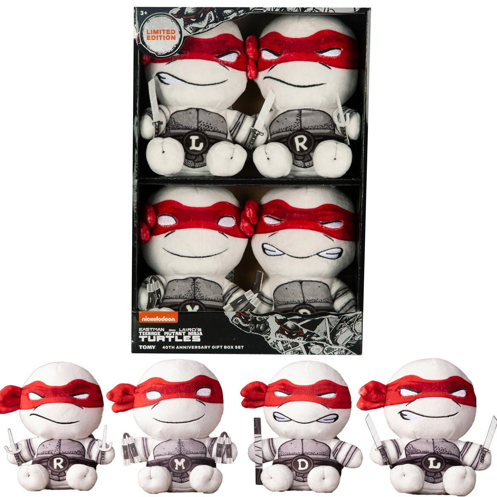 Club Mocchi Mocchi Teenage Mutant Ninja Turtles 40th Anniversary Junior Plush 4-Pack Gift Set