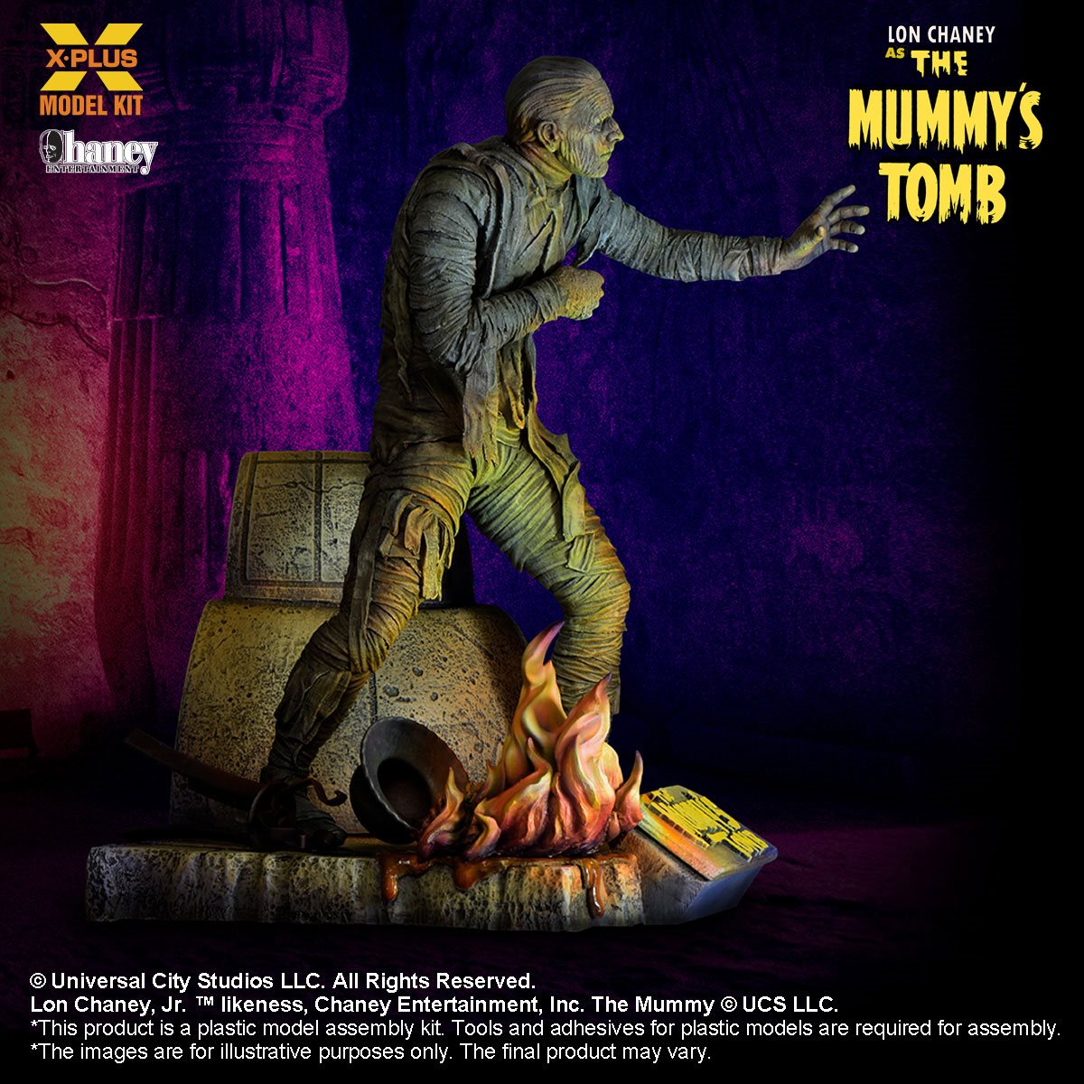 The Mummy's Tomb Lon Chaney as The Mummy 1:8 Scale Model Kit