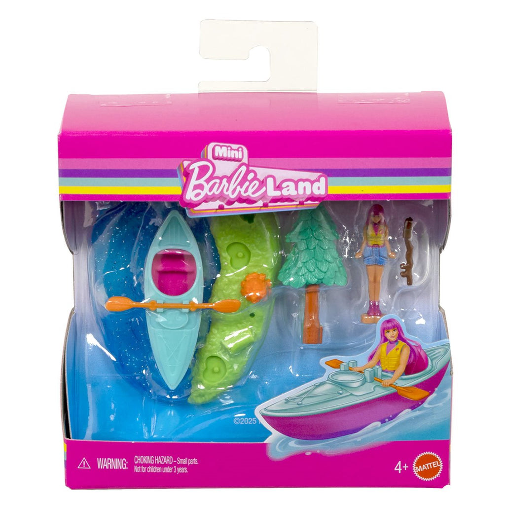 Mini BarbieLand Doll and Vehicle Playset Display Case of 8