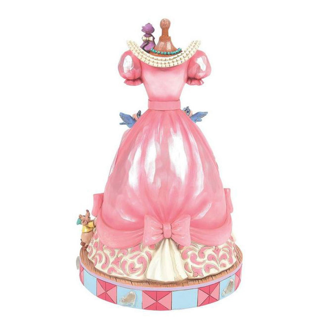 Disney Traditions Cinderella's Pink Dress by Jim Shore Musical Statue