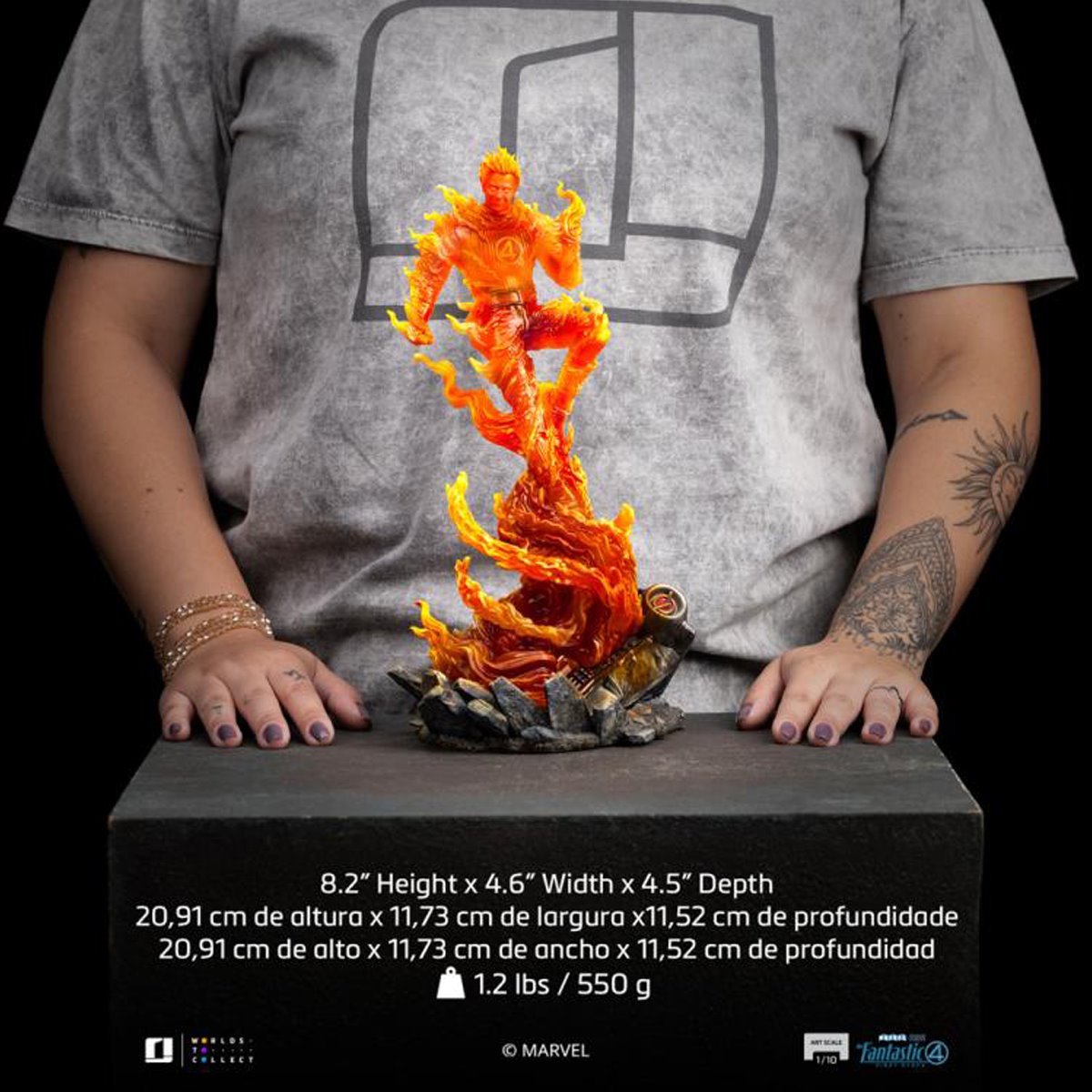 The Fantastic Four: First Steps The Human Torch 1:10 Art Scale Limited Edition Statue