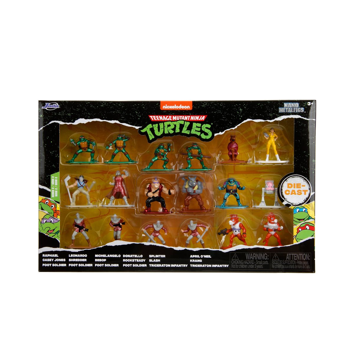Teenage Mutant Ninja Turtles Nano MetalFigs Die-Cast Metal Mini-Figure Wave 2 18-Pack