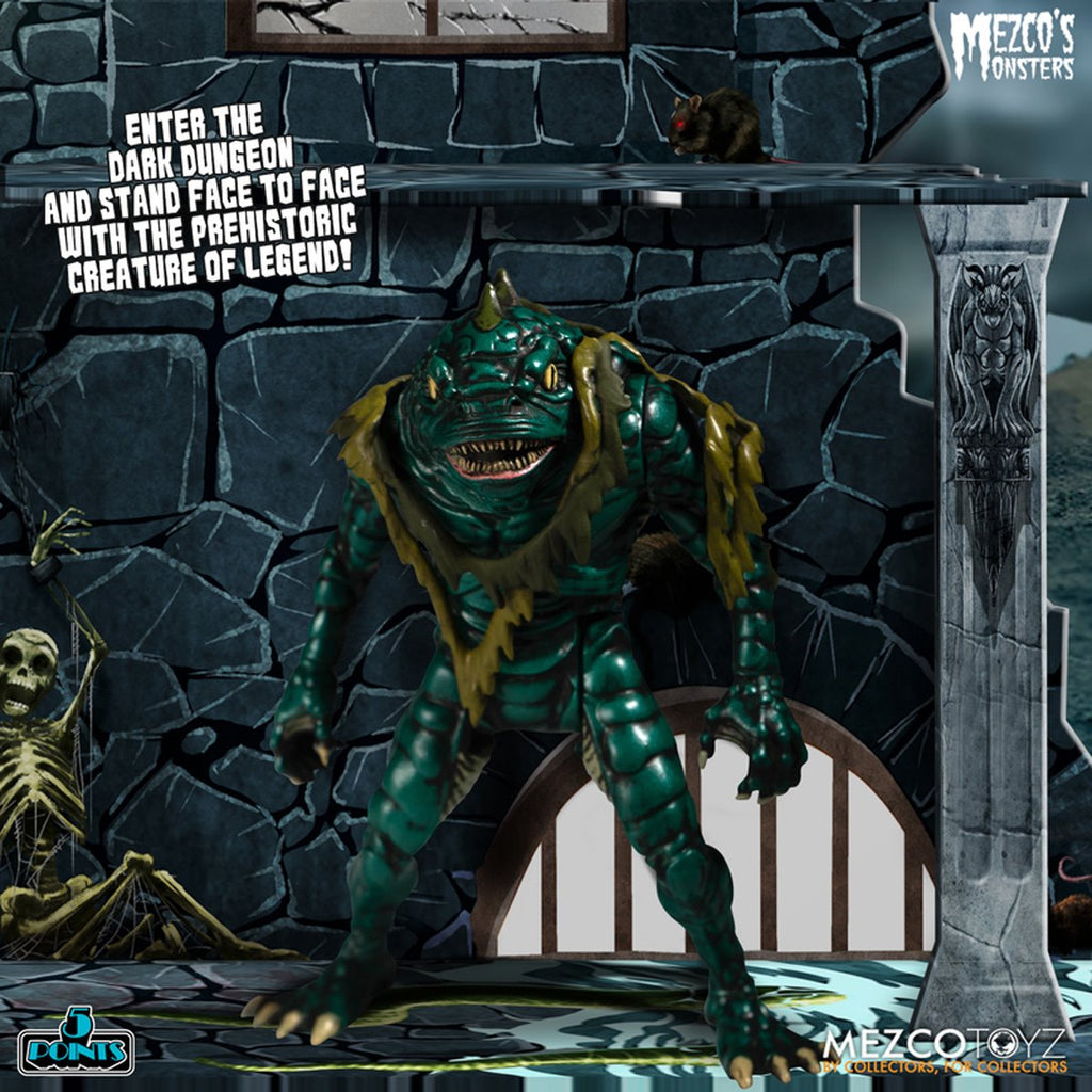 Mezco's Monsters Tower of Fear 5 Points Action Figures Deluxe Playset