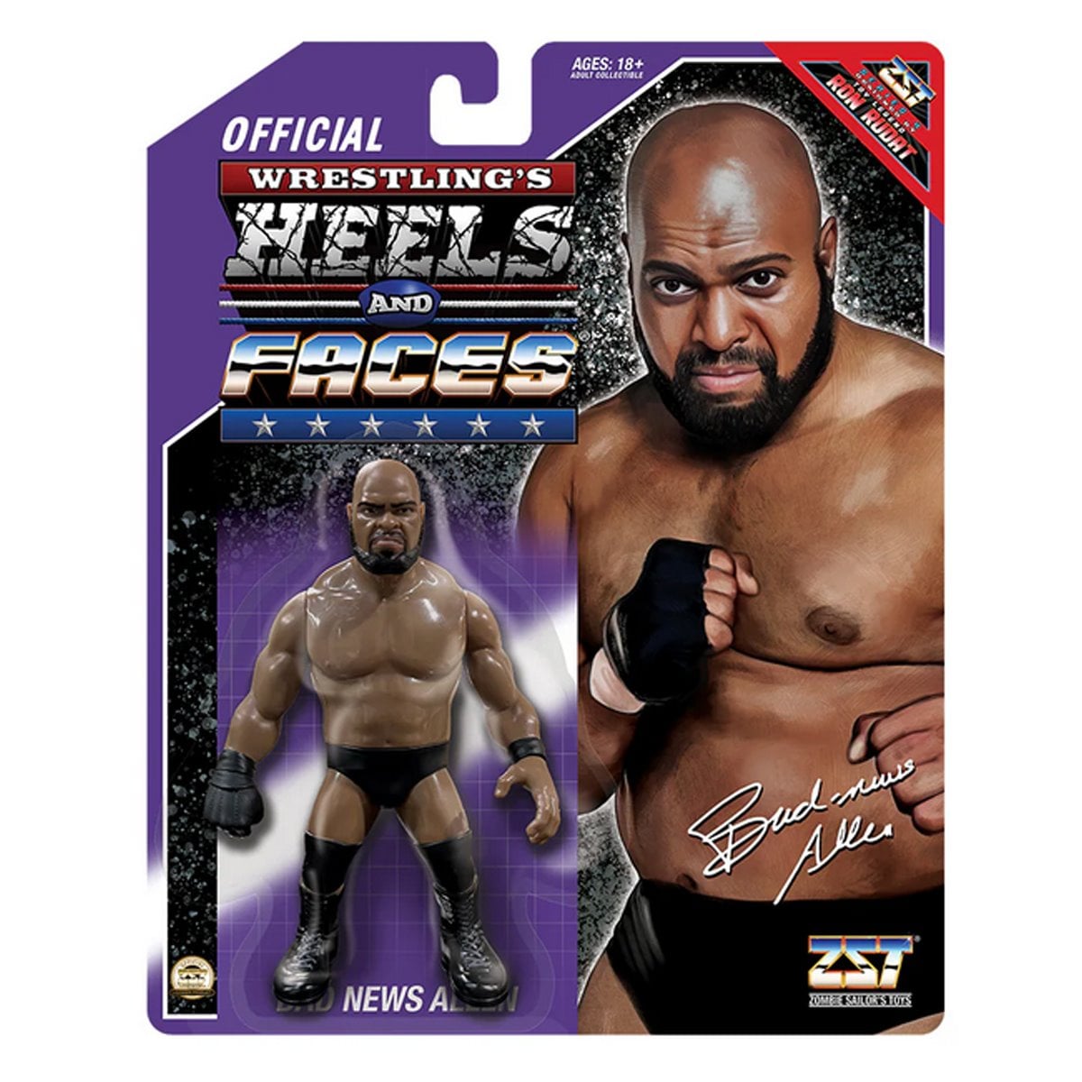 Wrestling's Heels and Faces Series 4 Bad News Allen 4 1/2-Inch Scale Action Figure