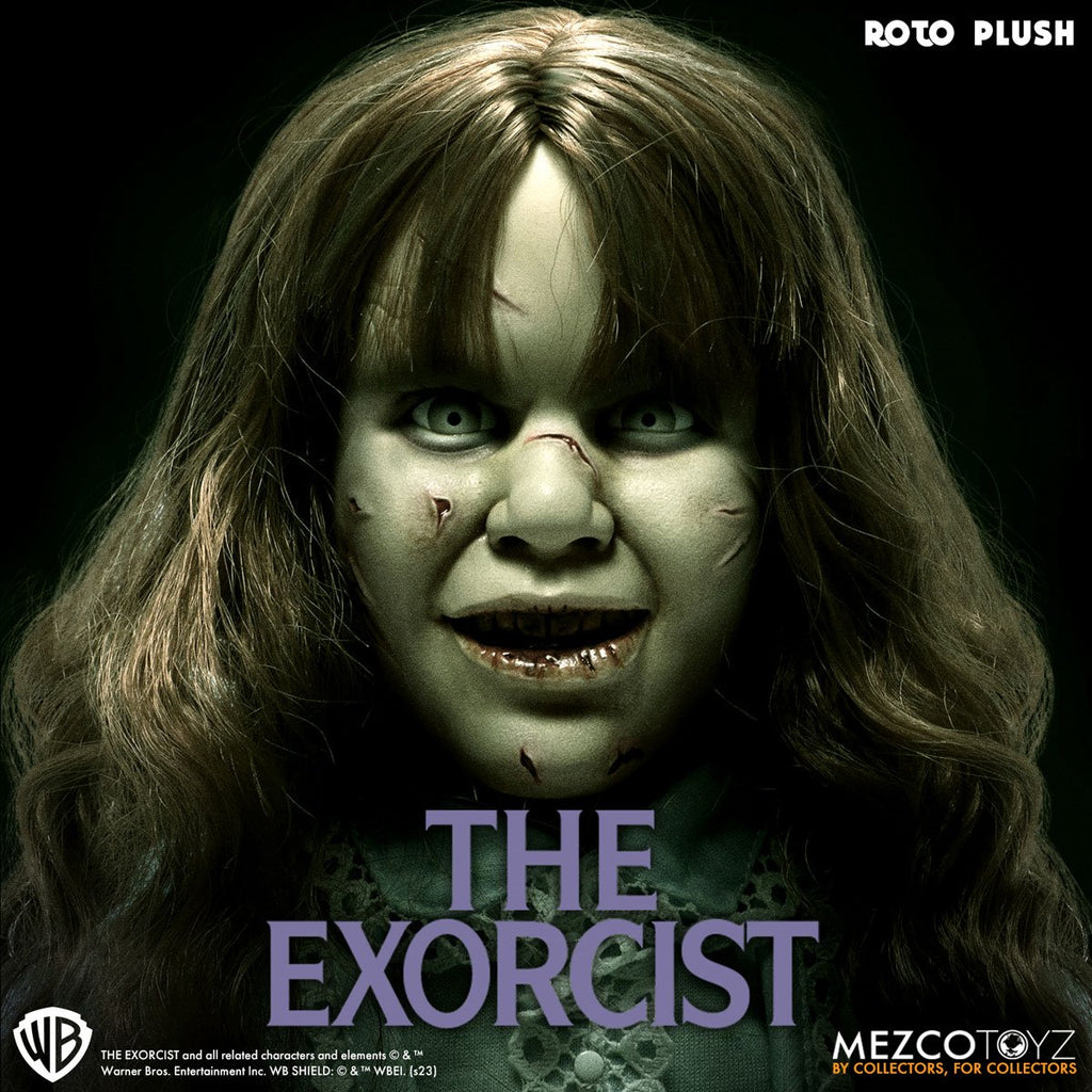 The Exorcist Regan MacNeil Mezco Designer Series 18-Inch Roto Plush Doll