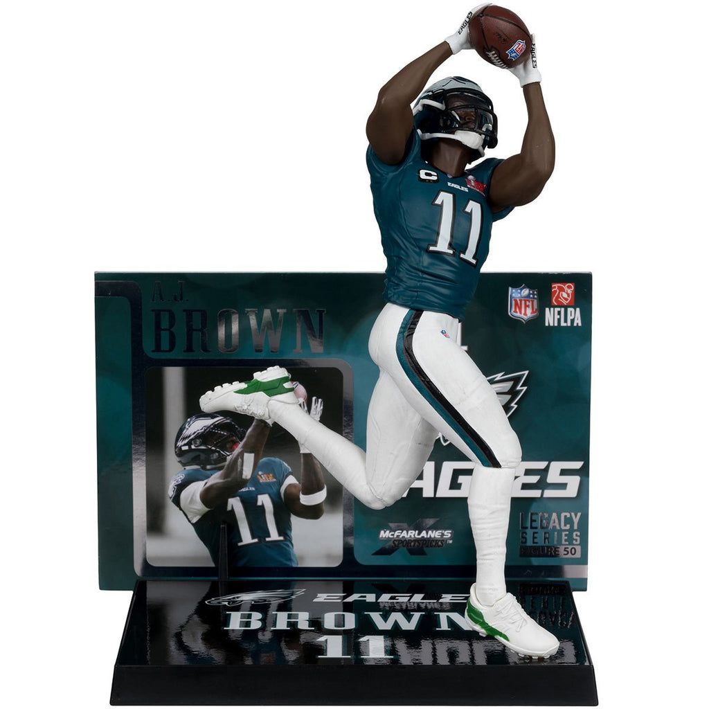 NFL SportsPicks 2025 Philadelphia Eagles A.J. Brown Super Bowl Edition 7-Inch Posed Figure