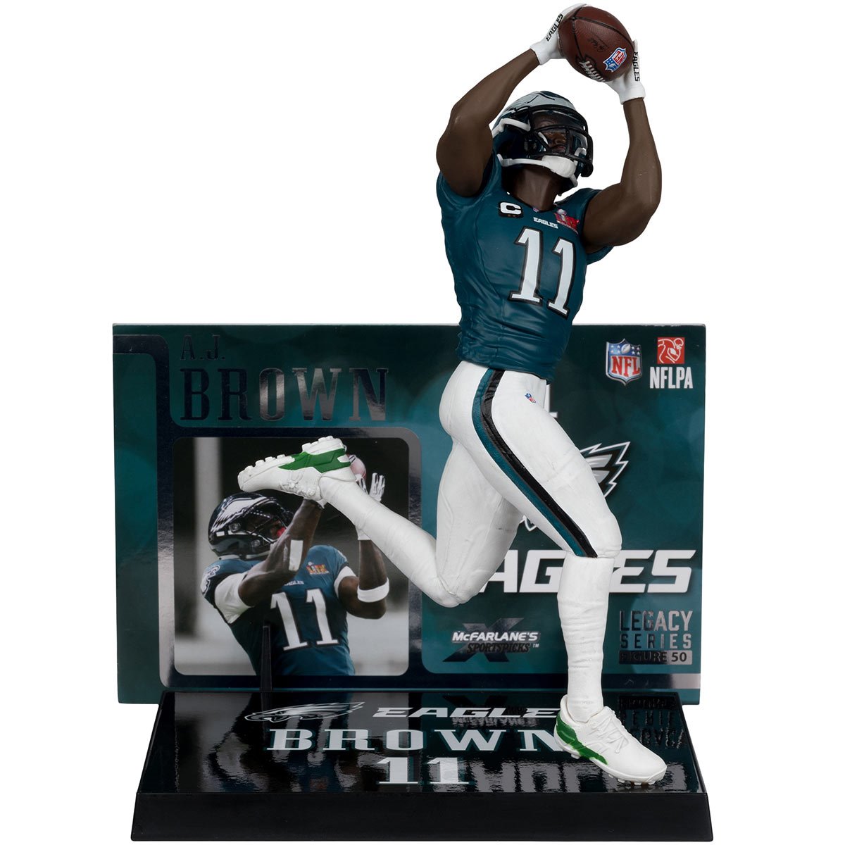 NFL SportsPicks 2025 Philadelphia Eagles A.J. Brown Super Bowl Edition 7-Inch Posed Figure