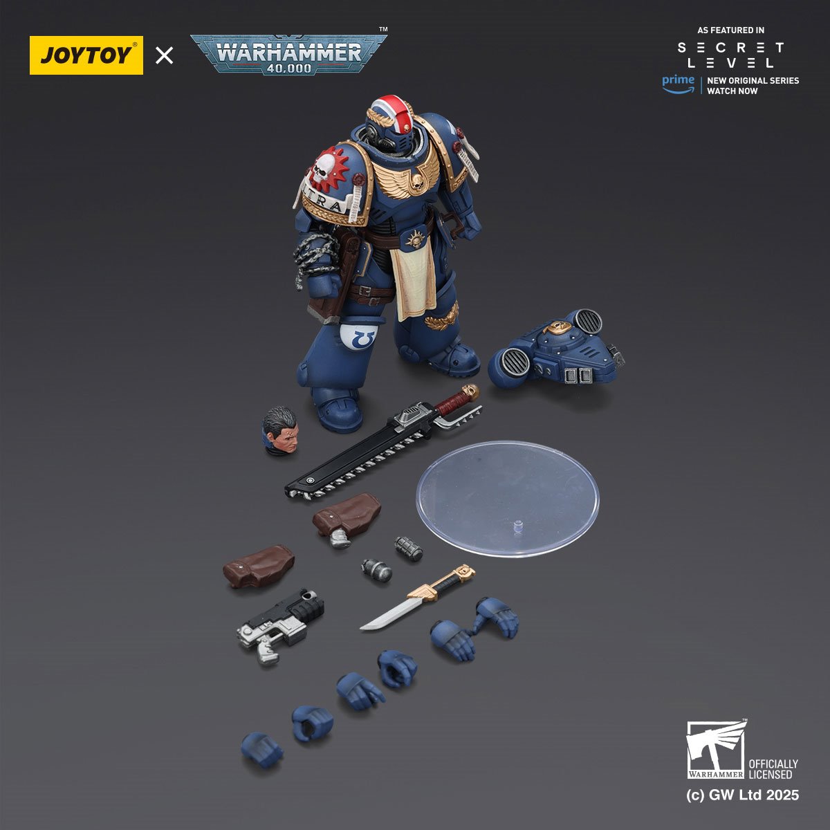 Joy Toy Warhammer 40,000 Ultramarines Titus with Laurels of Victory 1:18 Scale Action Figure