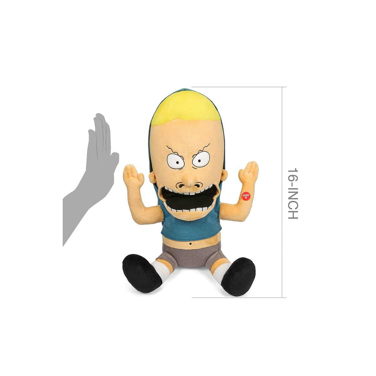 Beavis and Butt-Head Cornholio 16-Inch Stylized HugMe Plush