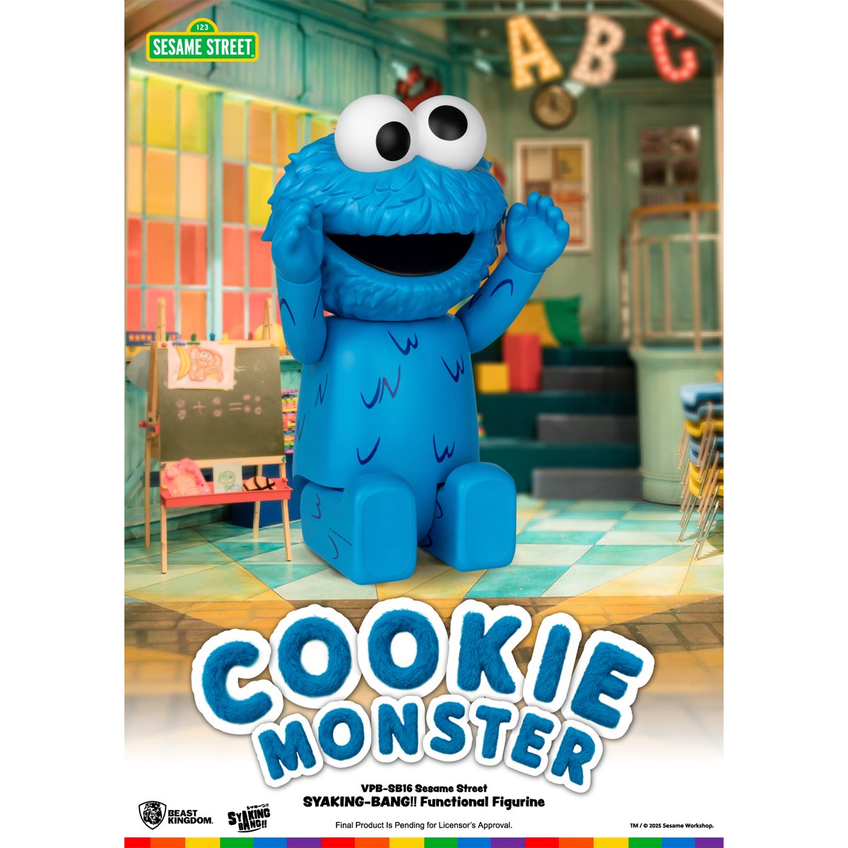 Sesame Street Cookie Monster VPB-SB16 Syaking-Bang!! Piggy Bank