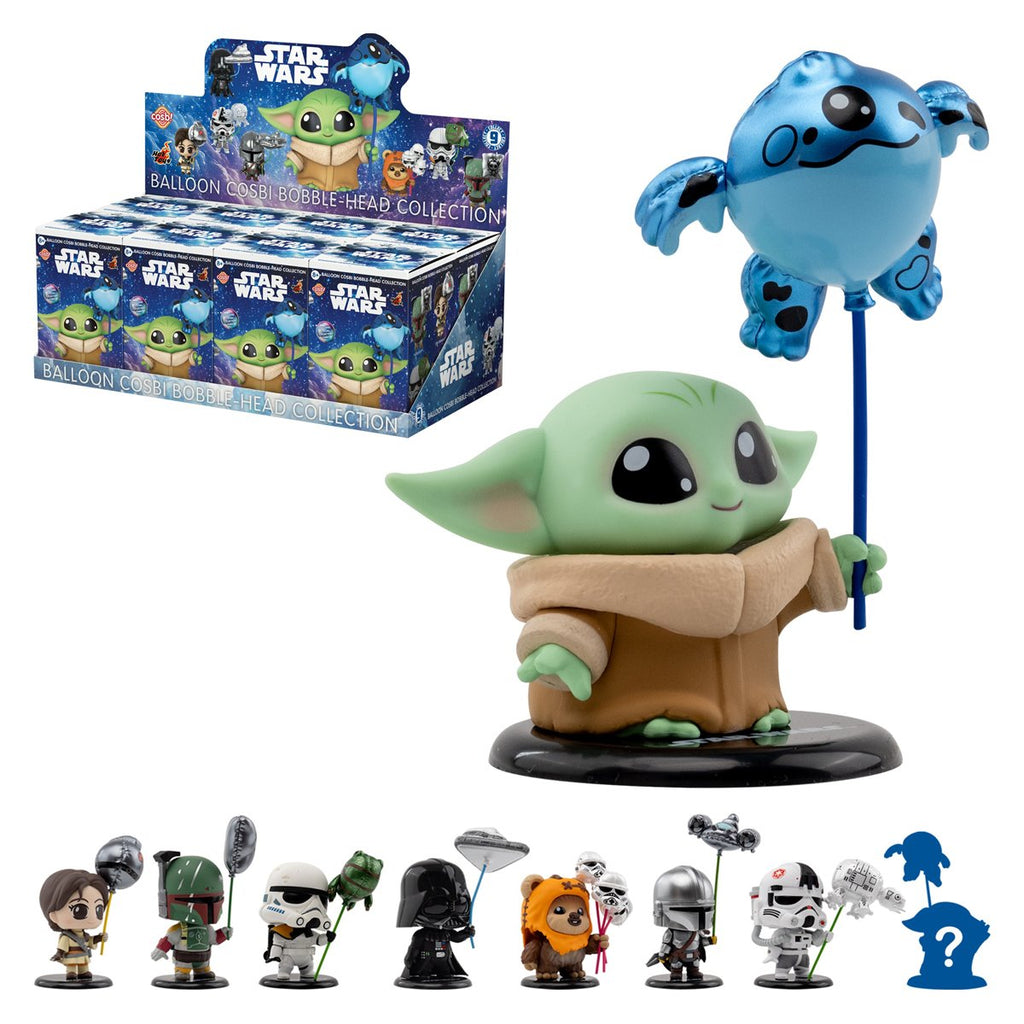 Star Wars Balloon Cosbi Bobble-Head Collection Blind-Box Mini-Figure Case of 8