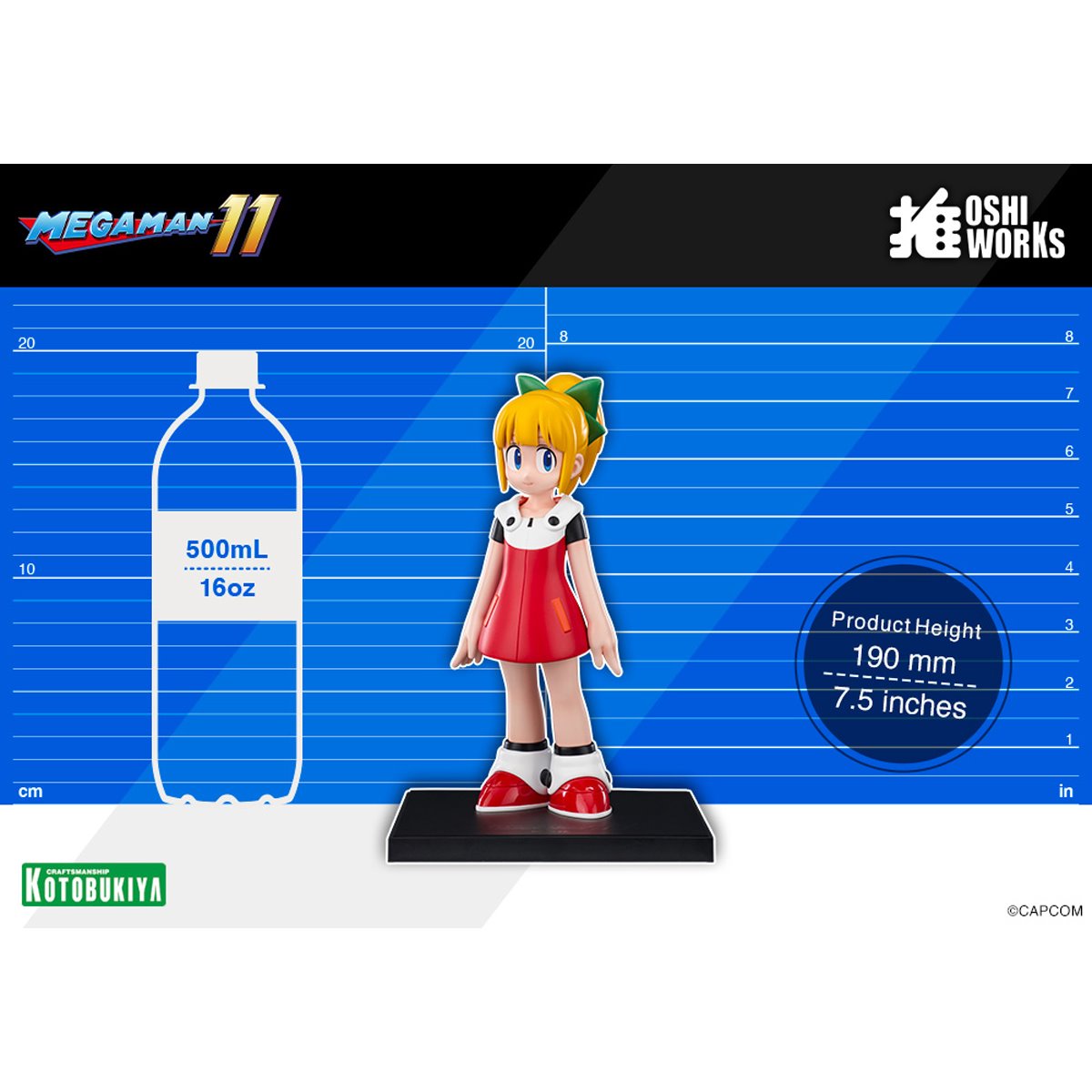 Mega Man 11 Roll Oshi Works Statue