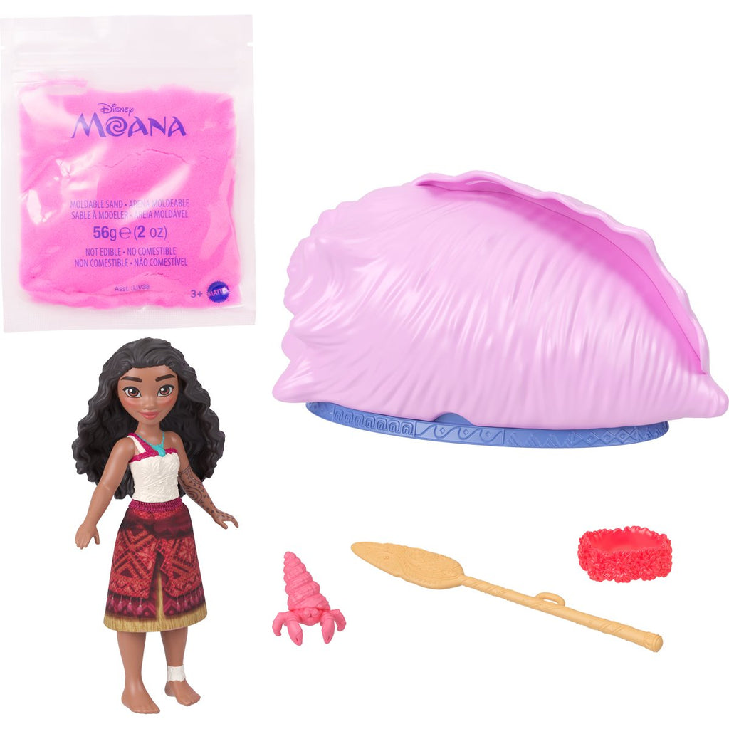 Moana Ocean Shell Reveal Small Doll Case of 4