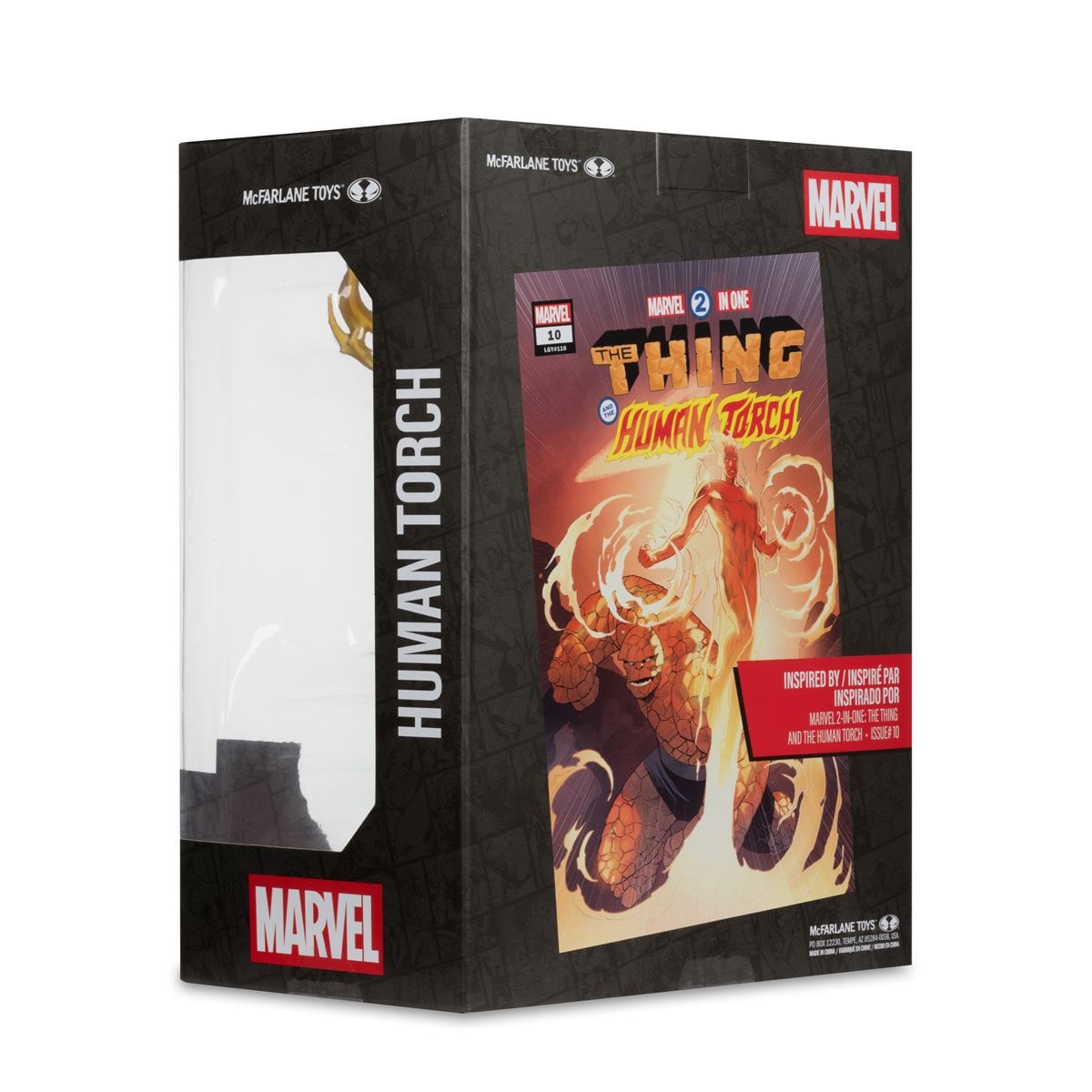 Marvel Collection Wave 7 Human Torch Marvel 2-In-One: Thing & Human Torch #10 1:6 Scale Posed Figure with Scene & Comic