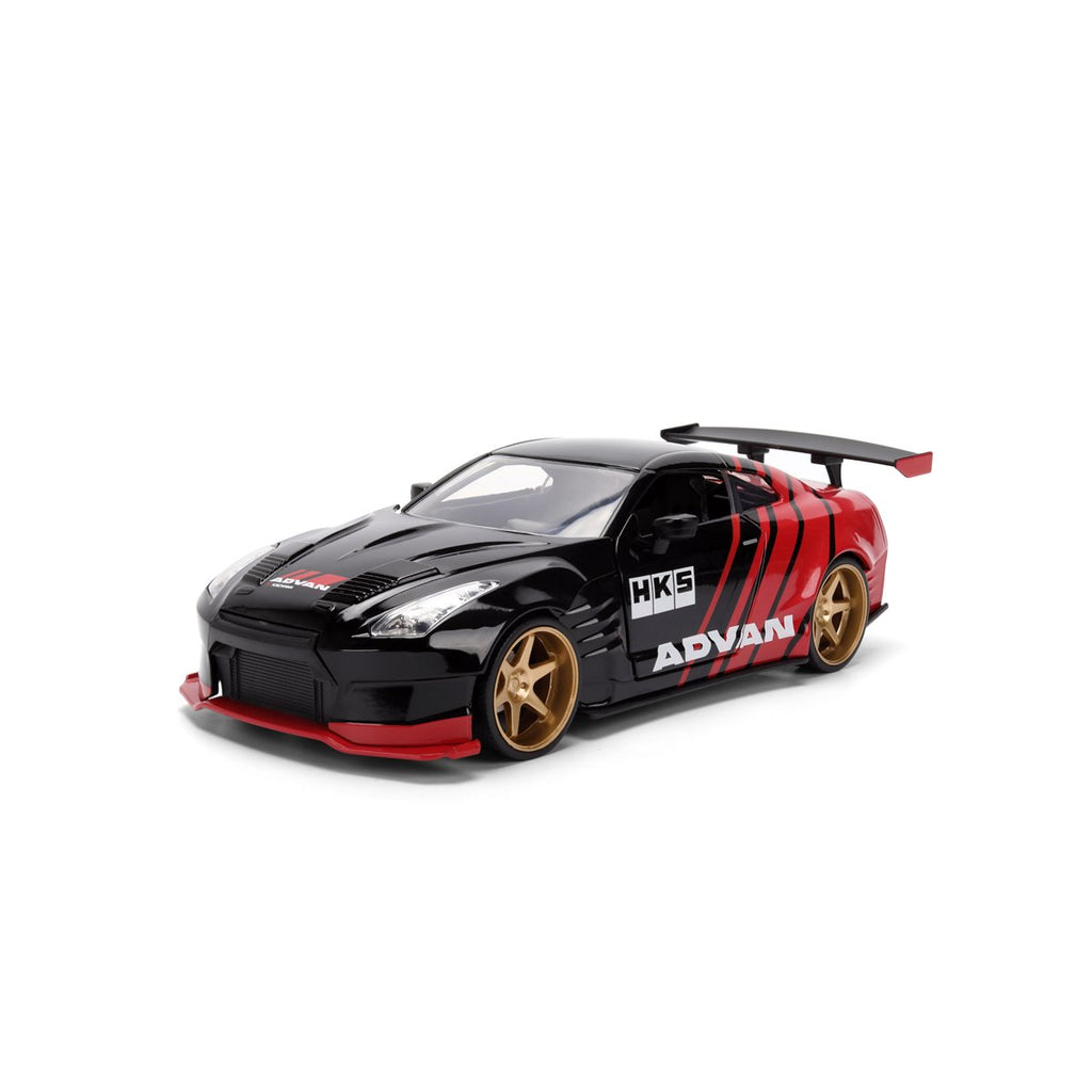 JDM Tuners 2009 Nissan GT-R R35 Ben Sopra Glossy Red 1:24 Scale Die-Cast Metal Vehicle