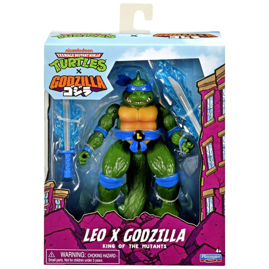 Teenage Mutant Ninja Turtles x Godzilla Wave 1 Action Figure Case of 4