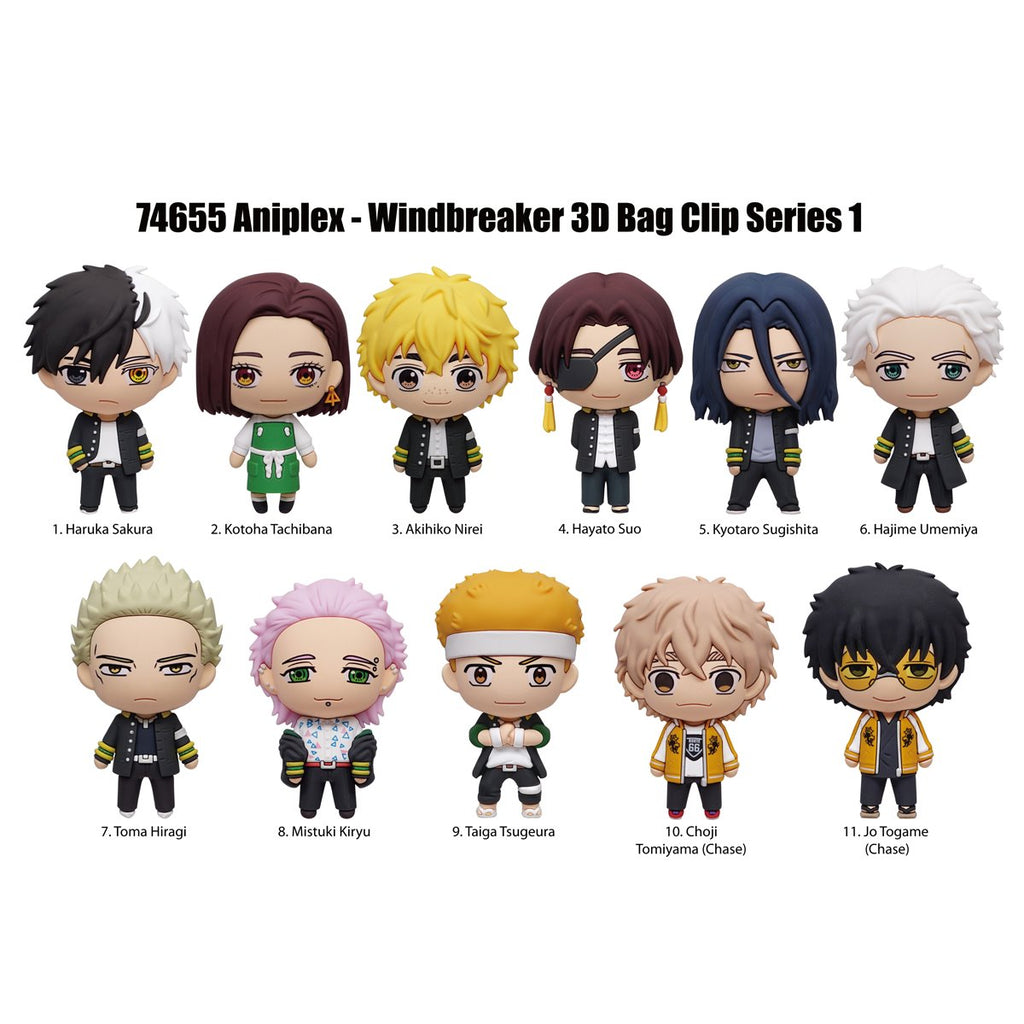 Wind Breaker 3D Foam Bag Clip Random 6-Pack