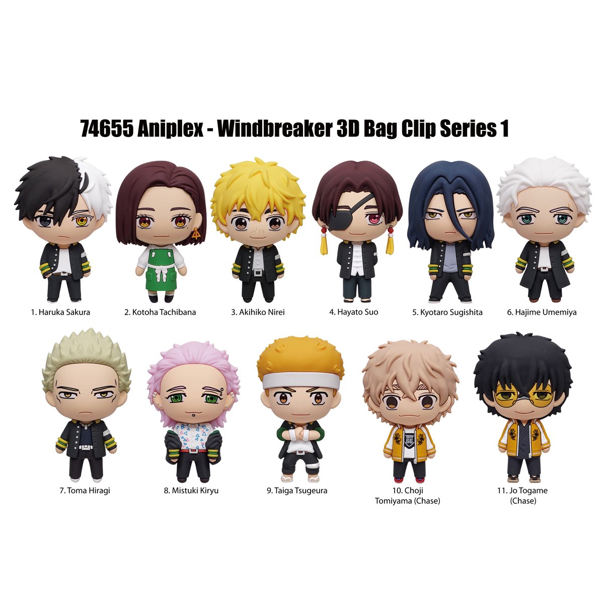 Wind Breaker 3D Foam Bag Clip Random 6-Pack