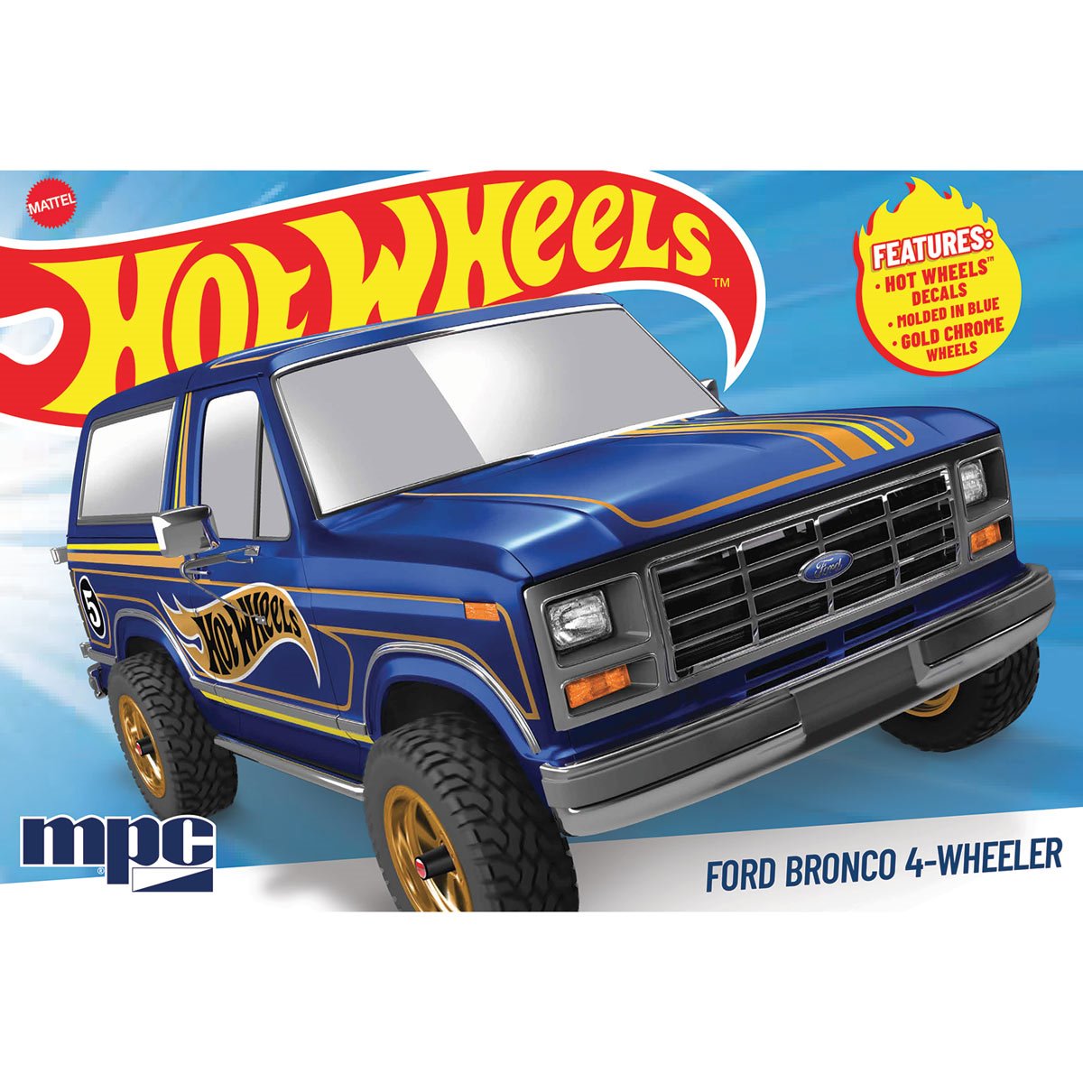Hot Wheels 1982 Ford Bronco 4-Wheeler 1:25 Scale Model Kit