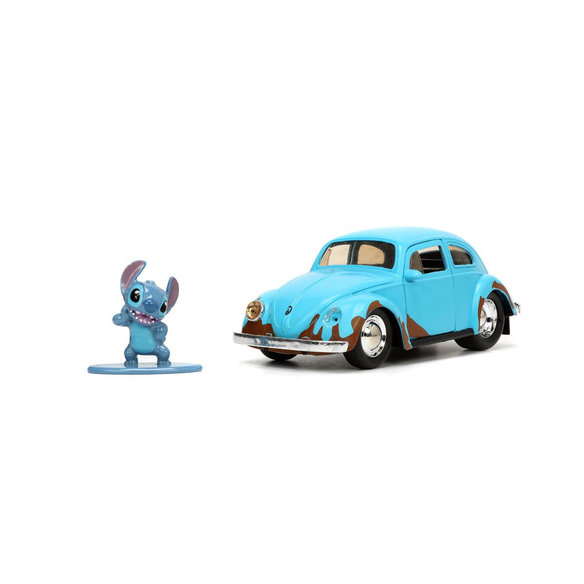 Lilo & Stitch 1959 Volkswagen Beetle 1:32 Scale Die-Cast Metal Vehicle with Stitch Figure