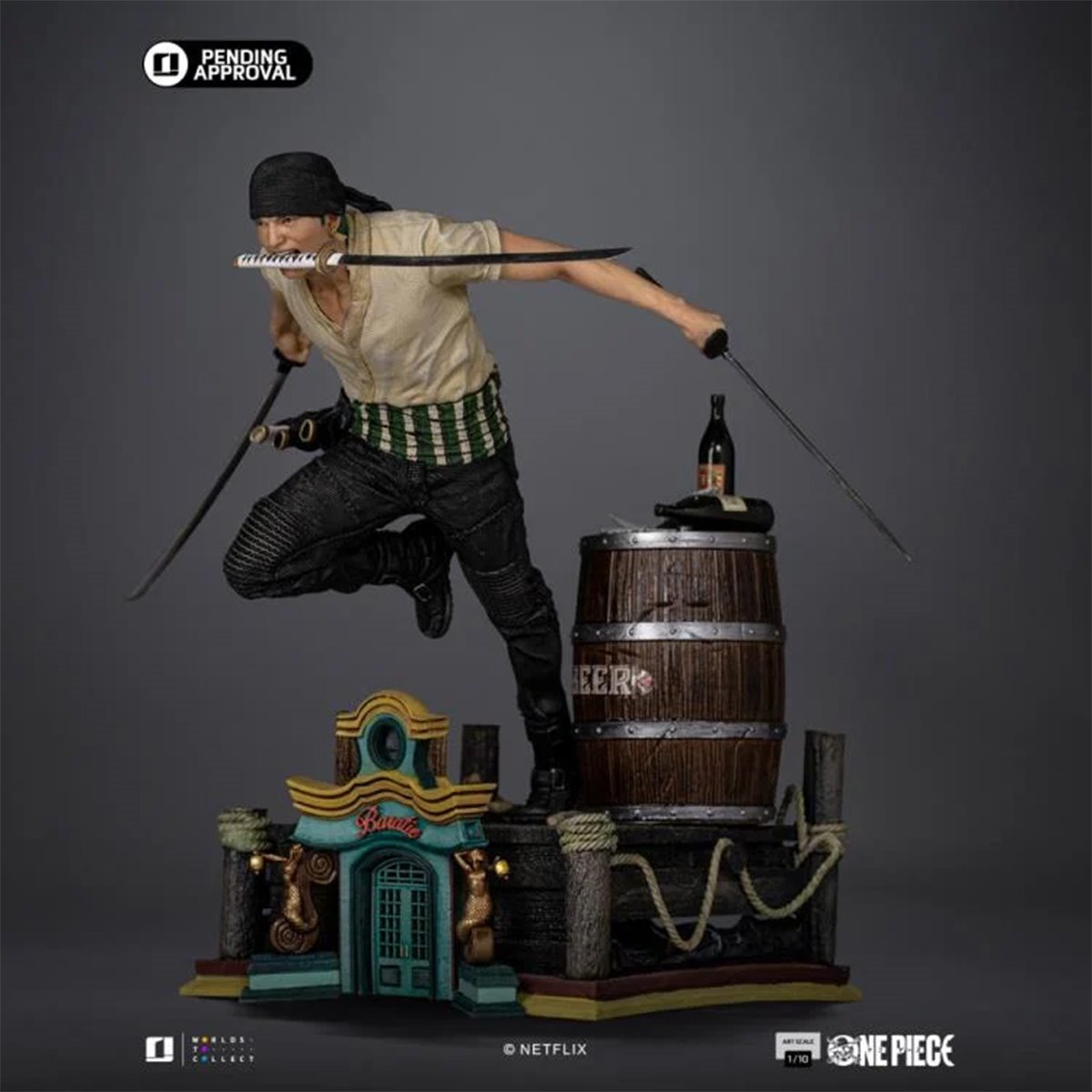 One Piece Netflix Roronoa Zoro 1:10 Art Scale Limited Edition Statue