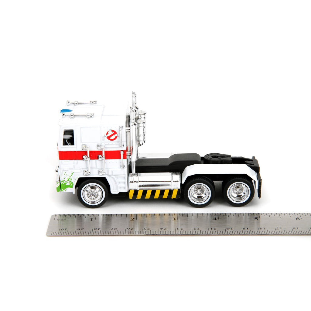 Hollywood Rides Transformers Ghostbusters G1 Optimus Prime Mashup 40th Anniversary 1:32 Scale Die-Cast Metal Vehicle