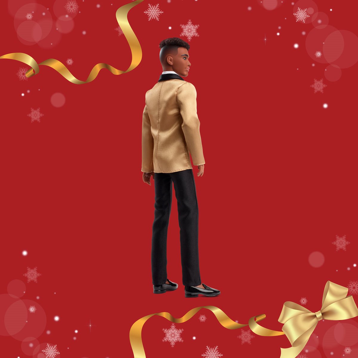 Barbie 2025 Holiday Ken Doll with Dark Brown Hair