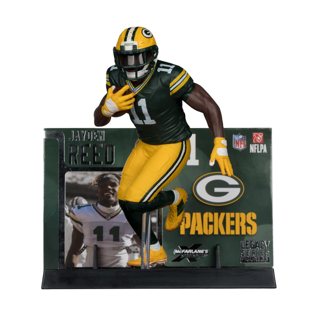 NFL SportsPicks 2025 Green Bay Packers Jayden Reed 7-Inch Scale Posed Figure