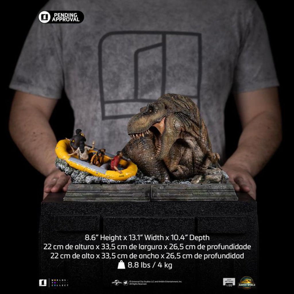 Jurassic World: Rebirth T-Rex River Attack 1:20 Demi Art Scale Statue