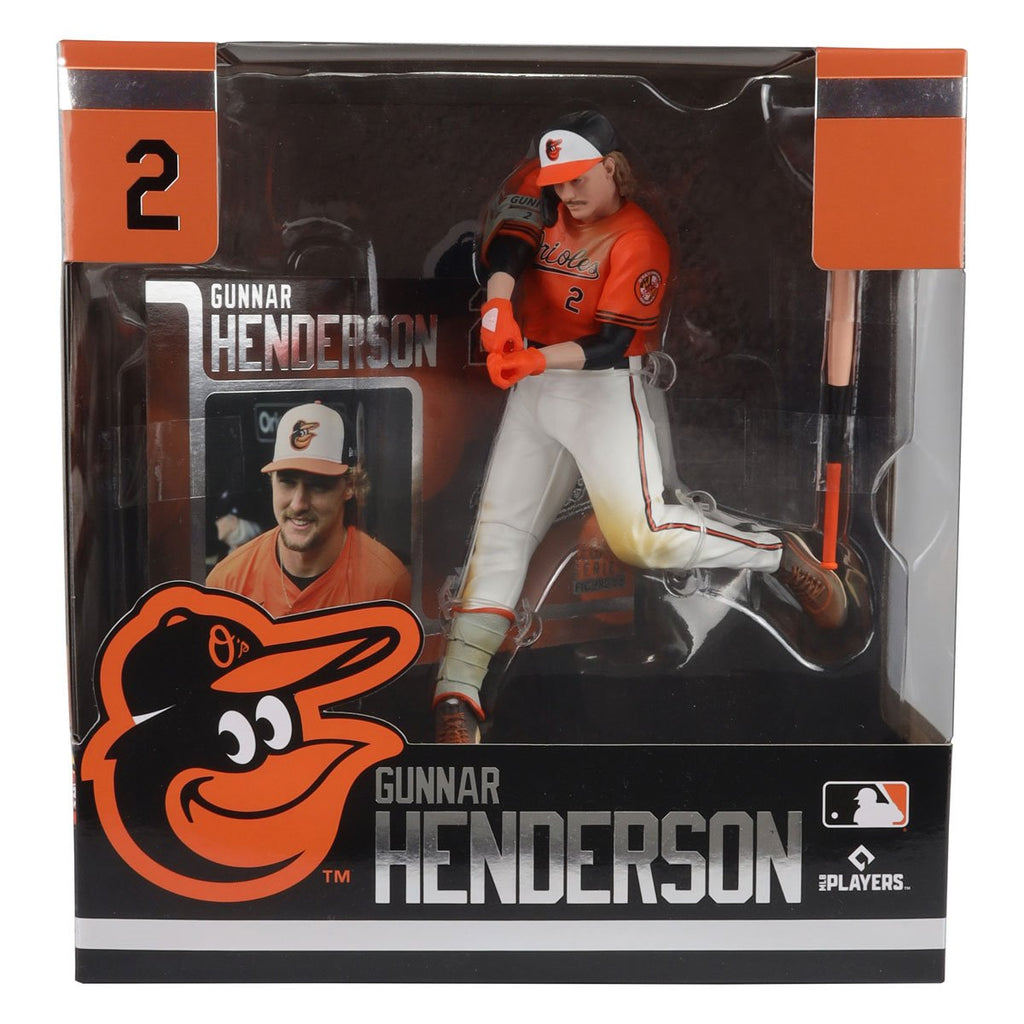 MLB SportsPicks Baltimore Orioles Gunnar Henderson 7-Inch Posed Figure Case of 6