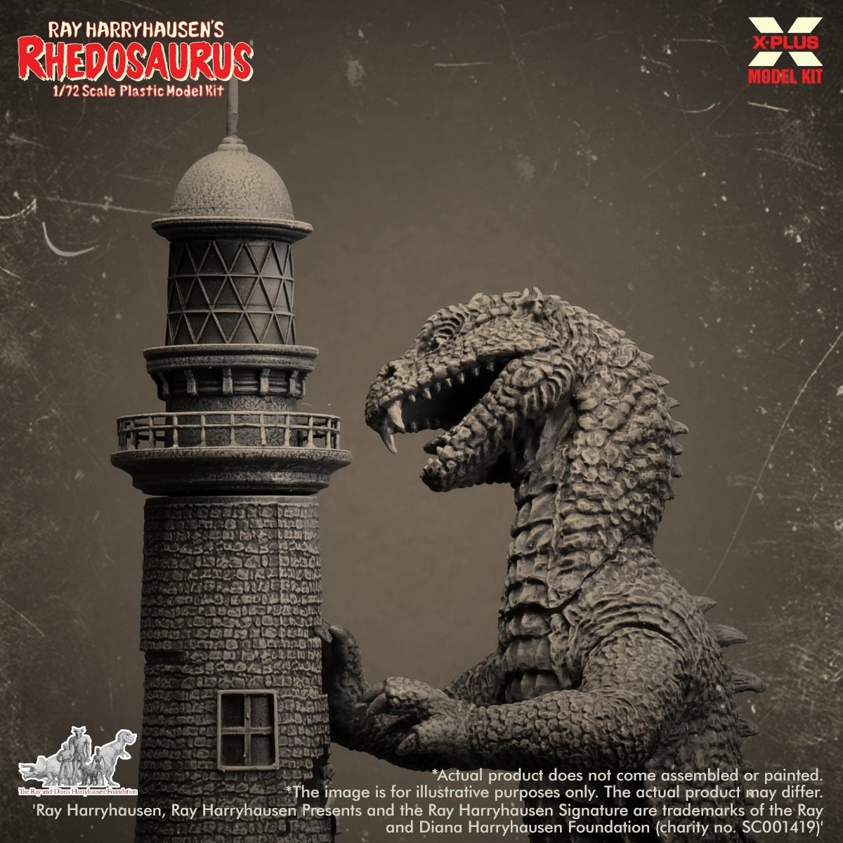Ray Harryhausen Rhedosaurus 1:72 Scale Model Kit