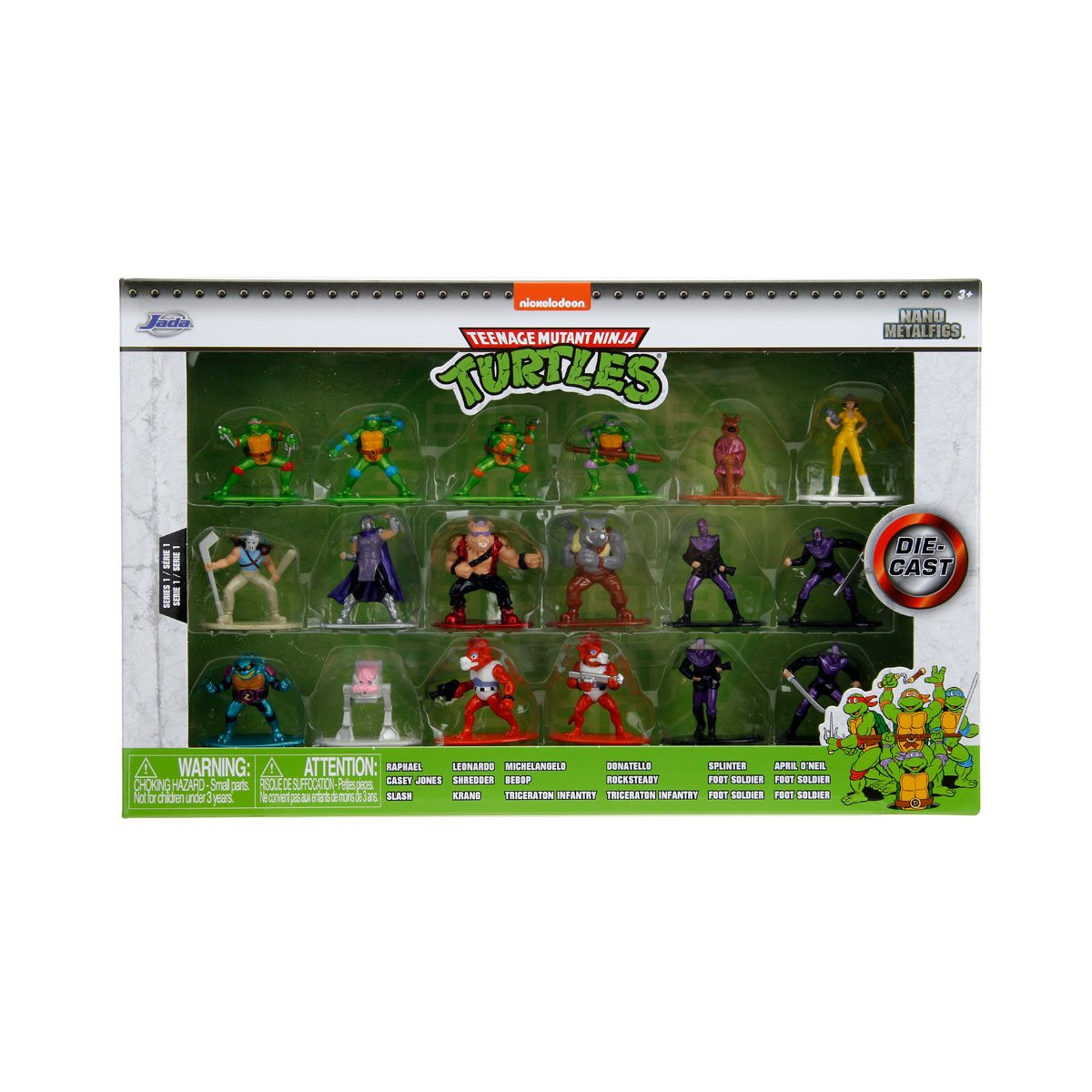 Teenage Mutant Ninja Turtles Nano MetalFigs Die-Cast Metal Mini-Figure 18-Pack