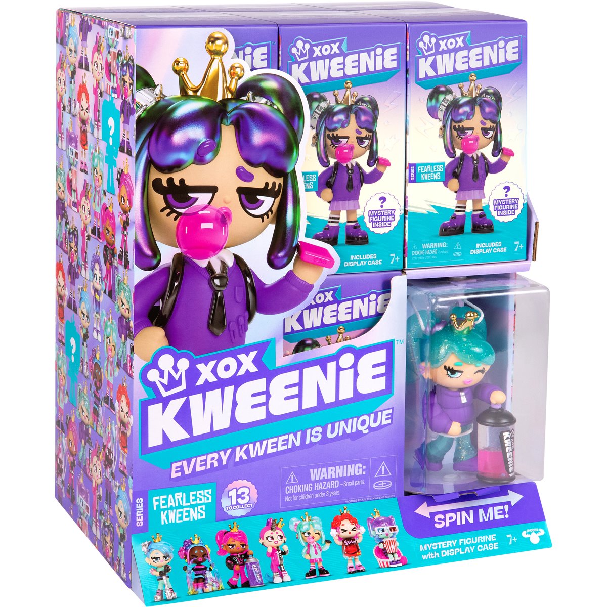 XOX Kweenie Fearless Mystery 4-Inch Figure Display Case of 11