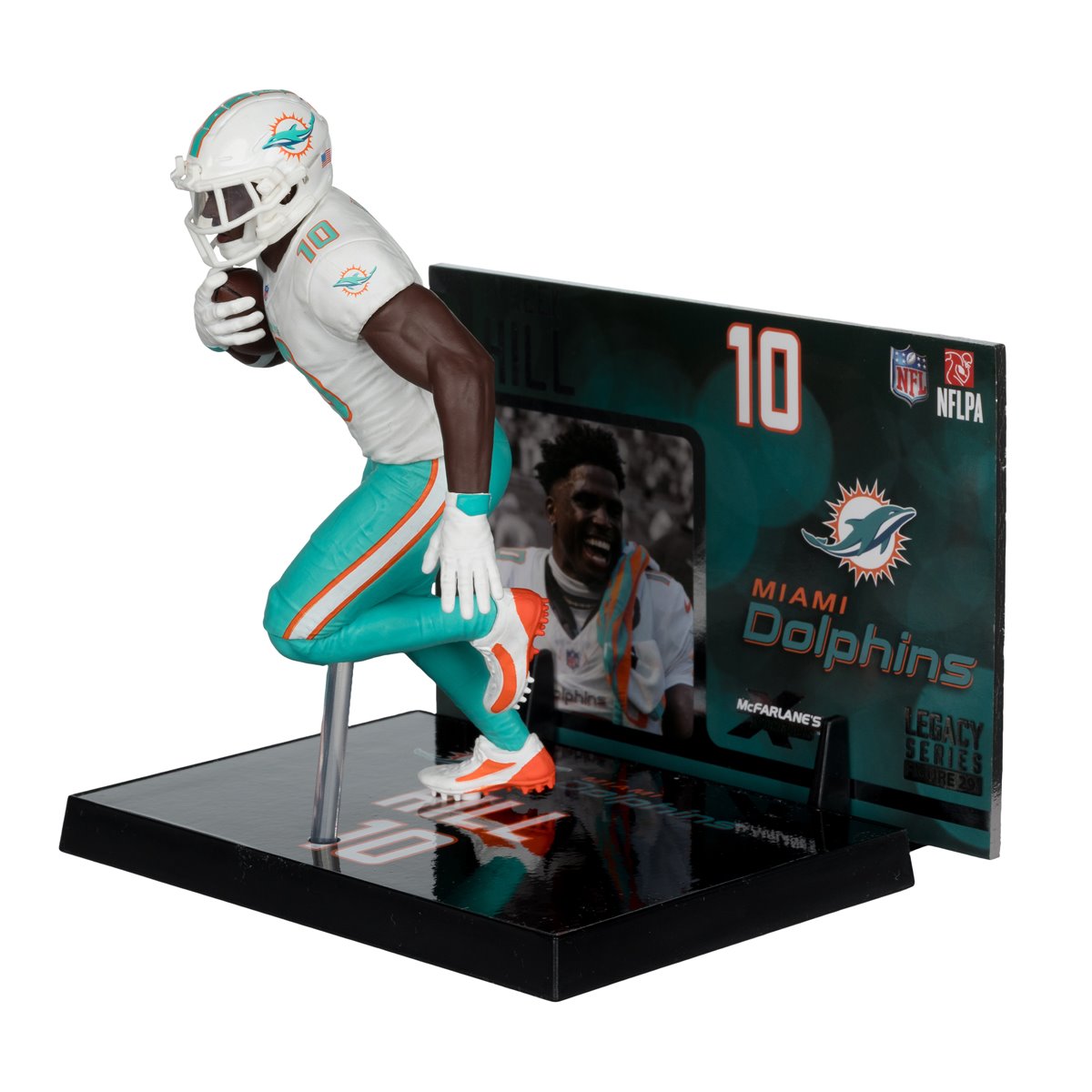 NFL SportsPicks 2025 Miami Dolphins Tyreek Hill Alternate Jersey 7-Inch Scale Posed Figure
