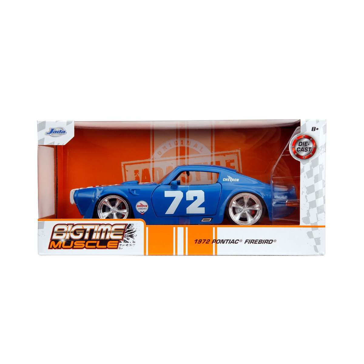 Bigtime Muscle 1972 Pontiac Firebird Blue 1:24 Scale Die-Cast Metal Vehicle