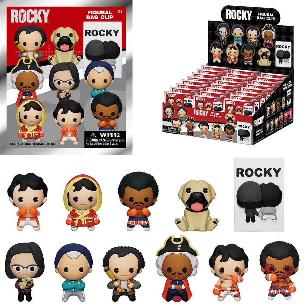 Rocky 3D Foam Bag Clip Random 6-Pack