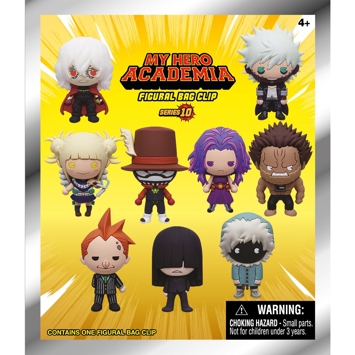 My Hero Academia Series 10 3D Foam Bag Clip Random 6-Pack
