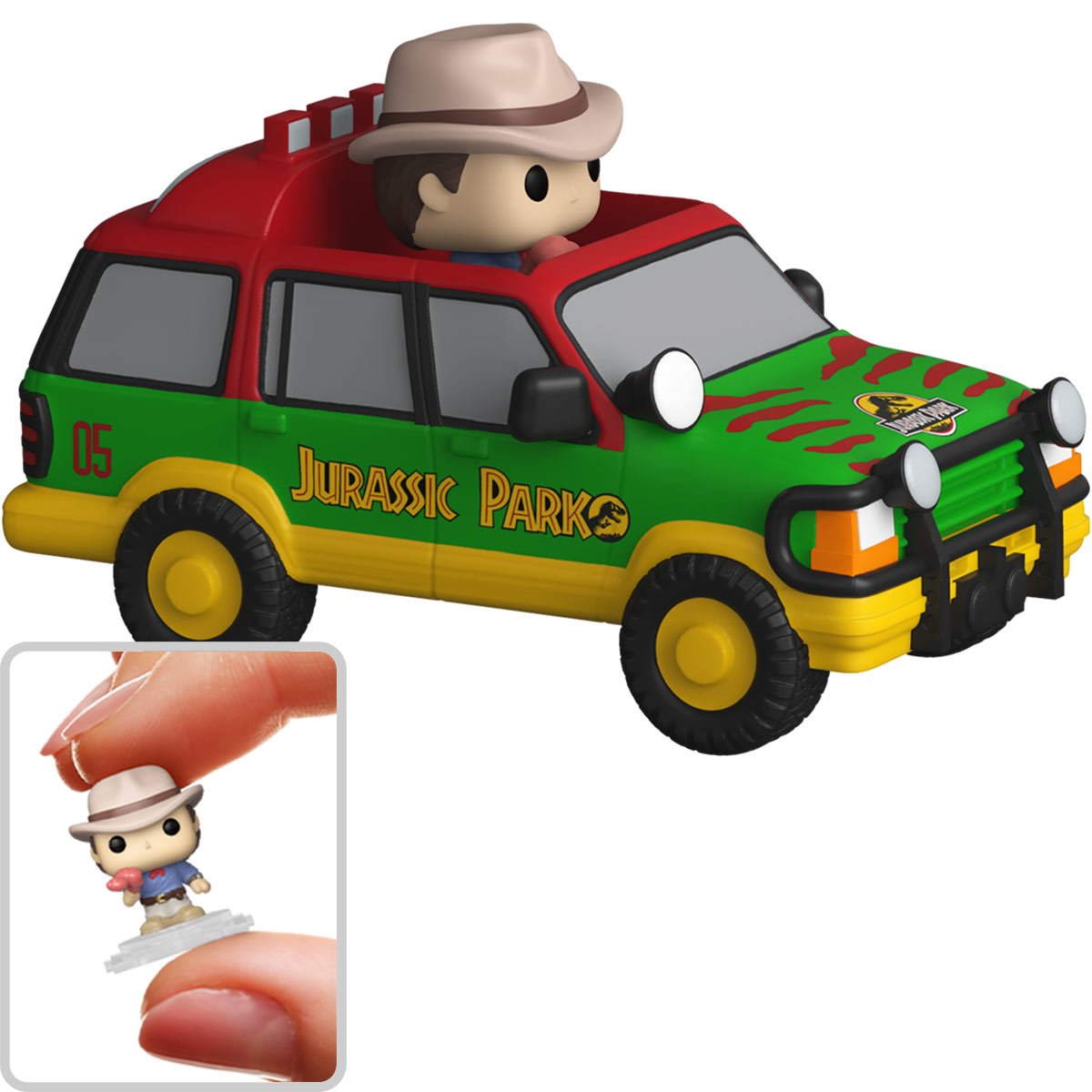 Jurassic Park Dr. Grant with SUV Funko Bitty Pop! Ride