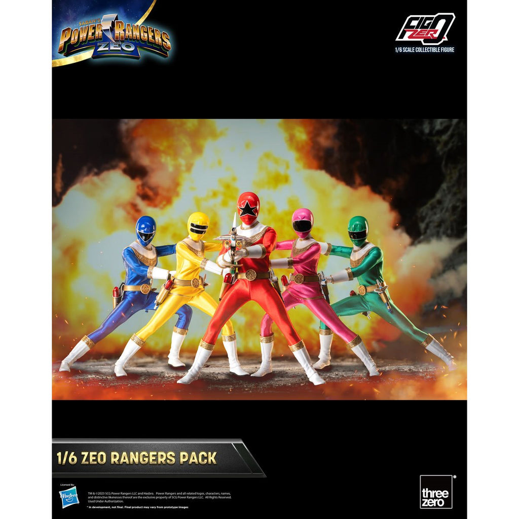 Power Rangers Zeo Rangers FigZero 1:6 Scale Action Figure 5-Pack