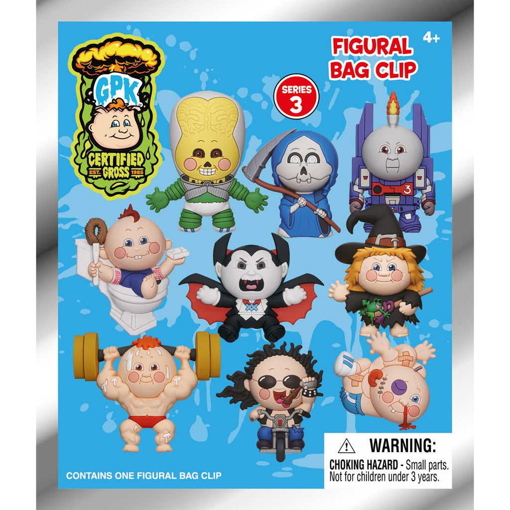 Garbage Pail Kids Series 3 3D Foam Bag Clip Random 6-Pack