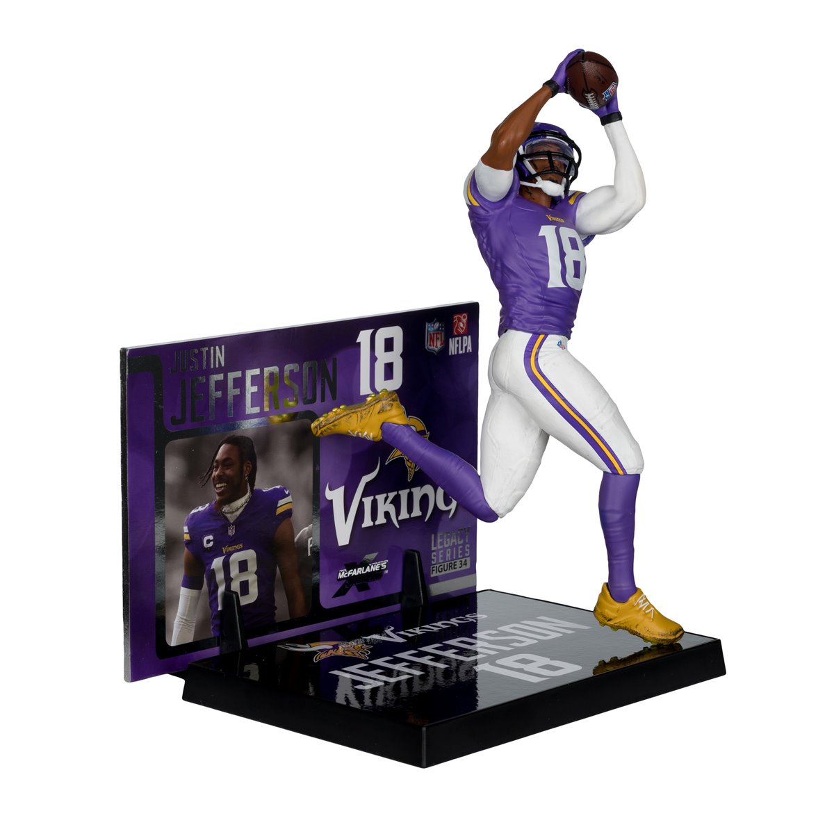 NFL SportsPicks 2025 Minnesota Vikings Justin Jefferson 7-Inch Scale Posed Figure