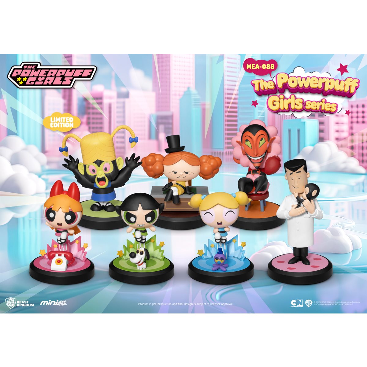 The Powerpuff Girls MEA-088 Mini-Figure Blind Box Set of 6