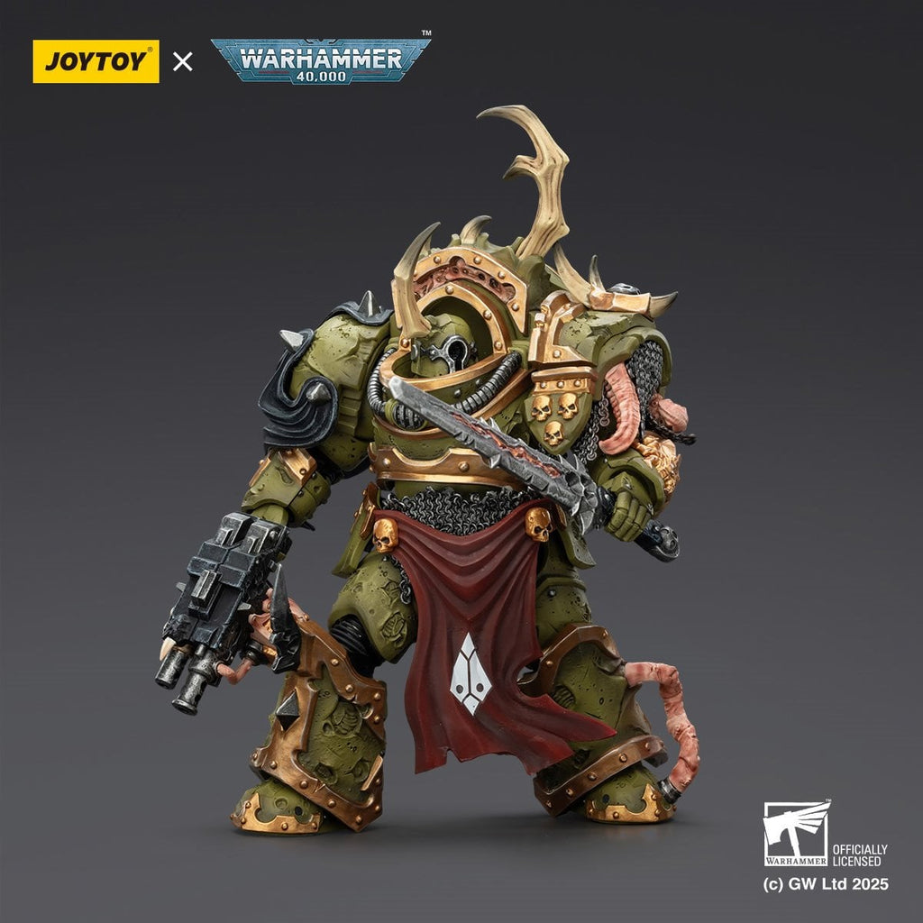 Joy Toy Warhammer 40,000 Death Guard Blightlord Terminator 3 Combi-bolter and Bubotic Blade 1:18 Scale Action Figure