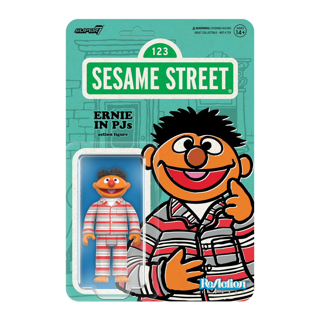 Sesame Street Ernie (Striped PJs) 3 3/4-Inch ReAction Figure