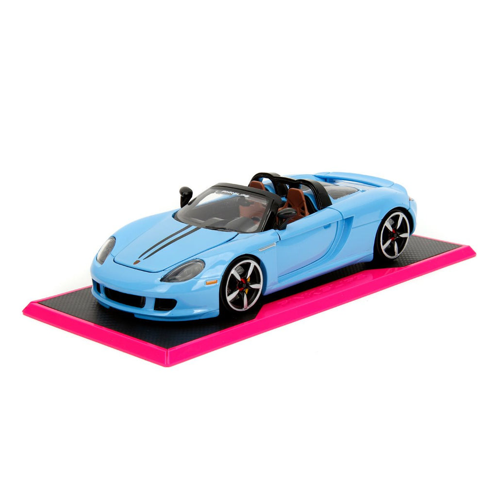Pink Slips Porsche Carrera GT Light Blue 1:24 Scale Die-Cast Metal Vehicle